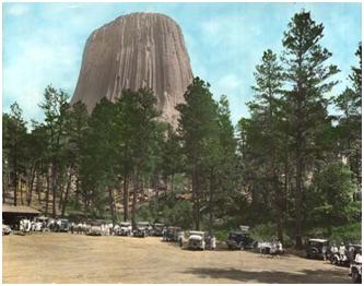 Devils Tower National Monument in 1930, Courtesy of Wyoming State Archives